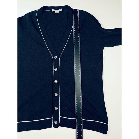 Pendleton Vintage 2000's Silk Wool Cashmere Blend Cardigan Navy Women Size Large - Picture 6 of 10